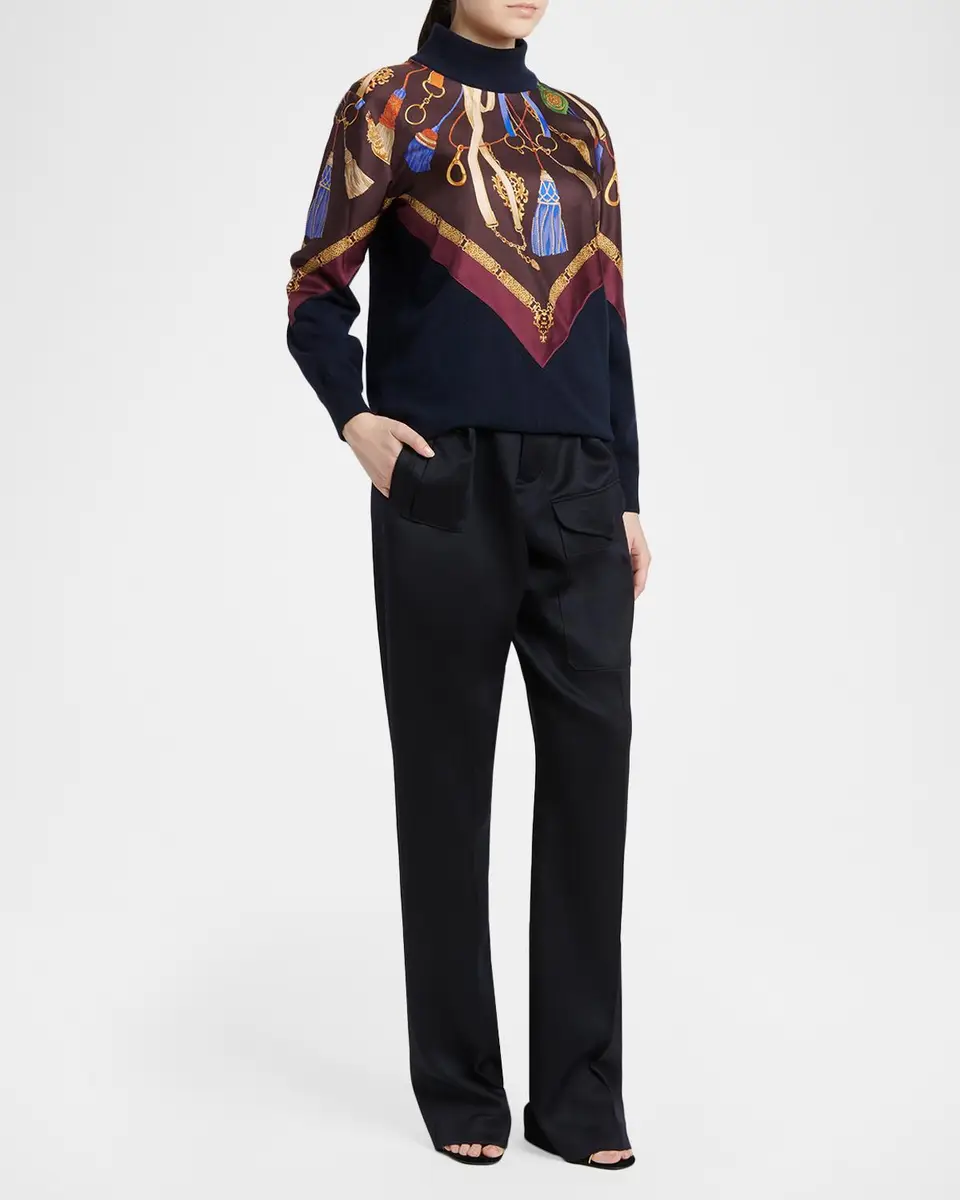 Etro Belted Paperbag Waist Straight-Leg Trousers | Thumbnail 2 Etro Belted Paperbag Waist Straight-Leg Trousers | Thumbnail 2