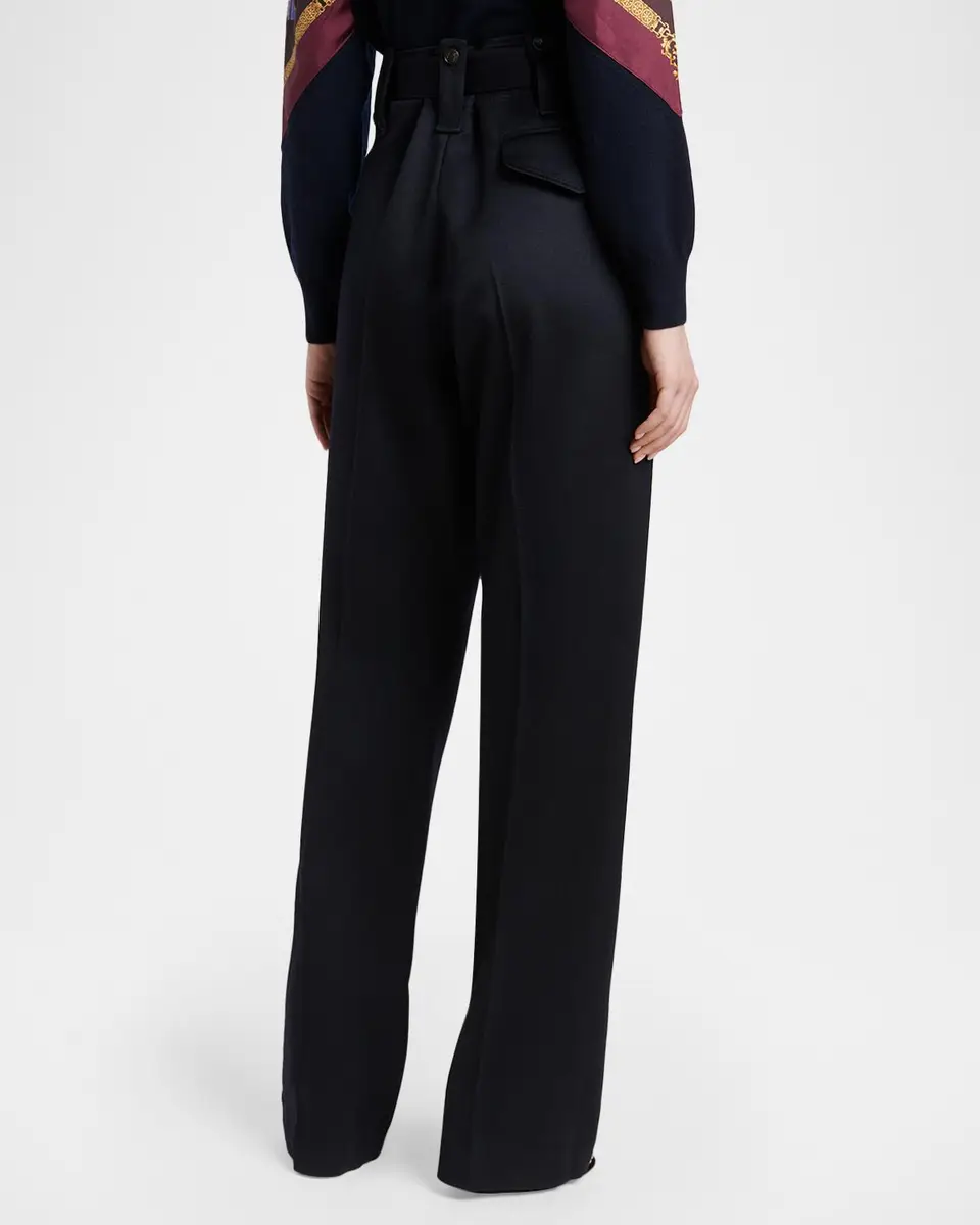 Etro Belted Paperbag Waist Straight-Leg Trousers | Thumbnail 3 Etro Belted Paperbag Waist Straight-Leg Trousers | Thumbnail 3