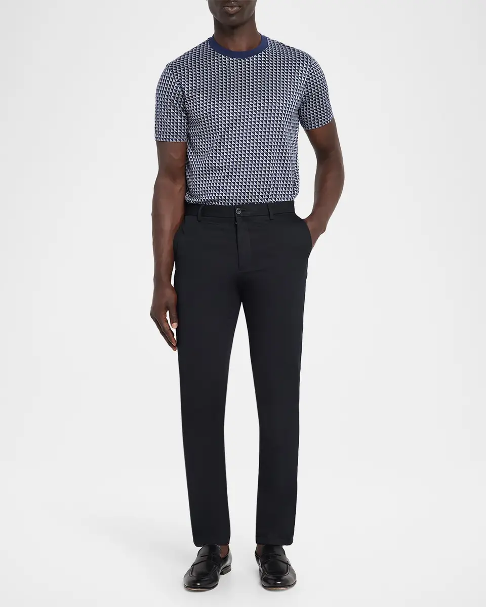 Emporio Armani Men's Contrast Triangle Crewneck T-Shirt | Thumbnail 2 Emporio Armani Men's Contrast Triangle Crewneck T-Shirt | Thumbnail 2