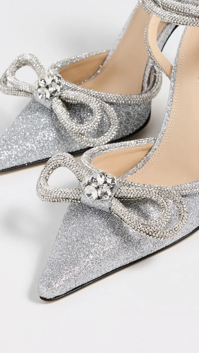 Mach & Mach Double Bow Glitter High Heels | Thumbnail 6 Mach & Mach Double Bow Glitter High Heels | Thumbnail 6