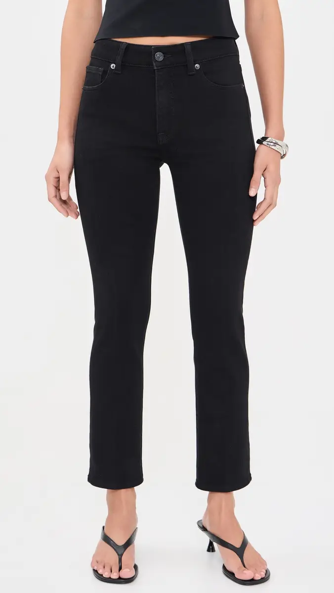 GOOD AMERICAN Soft Tech Good Legs Straight Jeans | Thumbnail 2