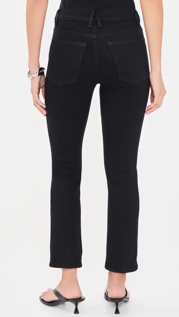 GOOD AMERICAN Soft Tech Good Legs Straight Jeans | Thumbnail 3