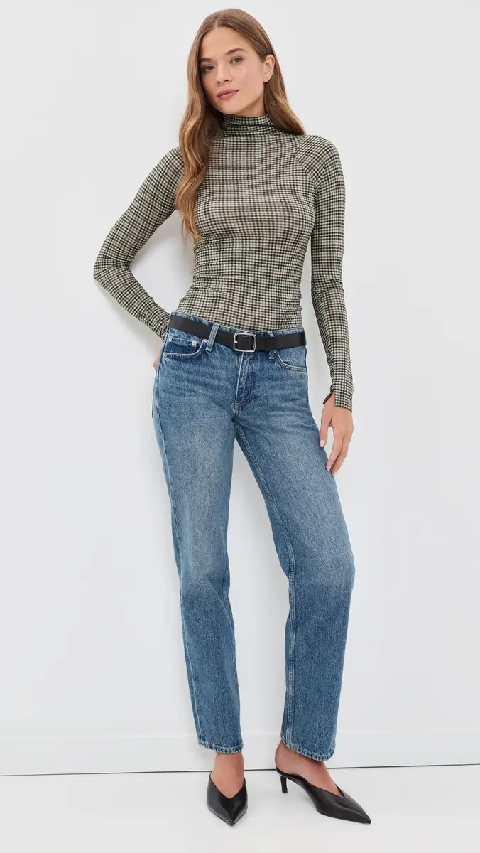rag & bone Shaw Paneled Long Sleeve Turtleneck Tee | Thumbnail 5