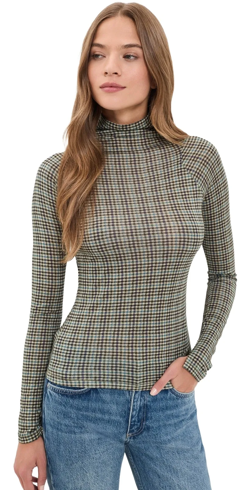 Shaw Paneled Long Sleeve Turtleneck Tee Shaw Paneled Long Sleeve Turtleneck Tee