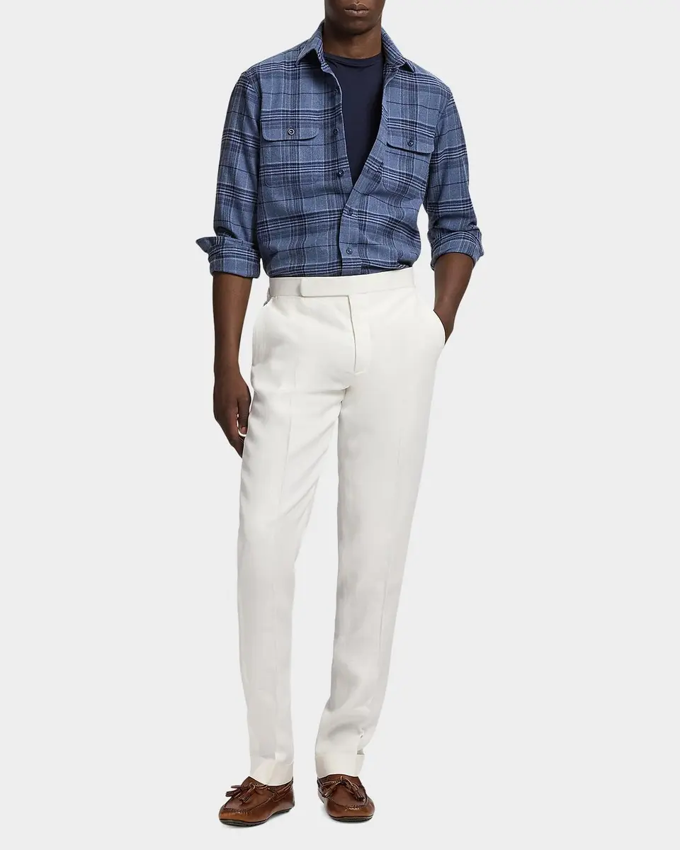 Ralph Lauren Purple Label Men's Plaid Flannel Shirt | Thumbnail 2 Ralph Lauren Purple Label Men's Plaid Flannel Shirt | Thumbnail 2