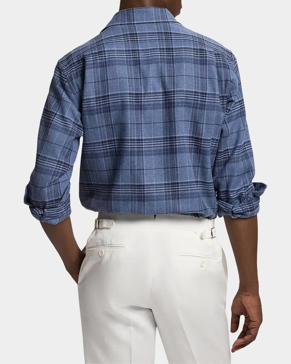 Ralph Lauren Purple Label Men's Plaid Flannel Shirt | Thumbnail 3 Ralph Lauren Purple Label Men's Plaid Flannel Shirt | Thumbnail 3