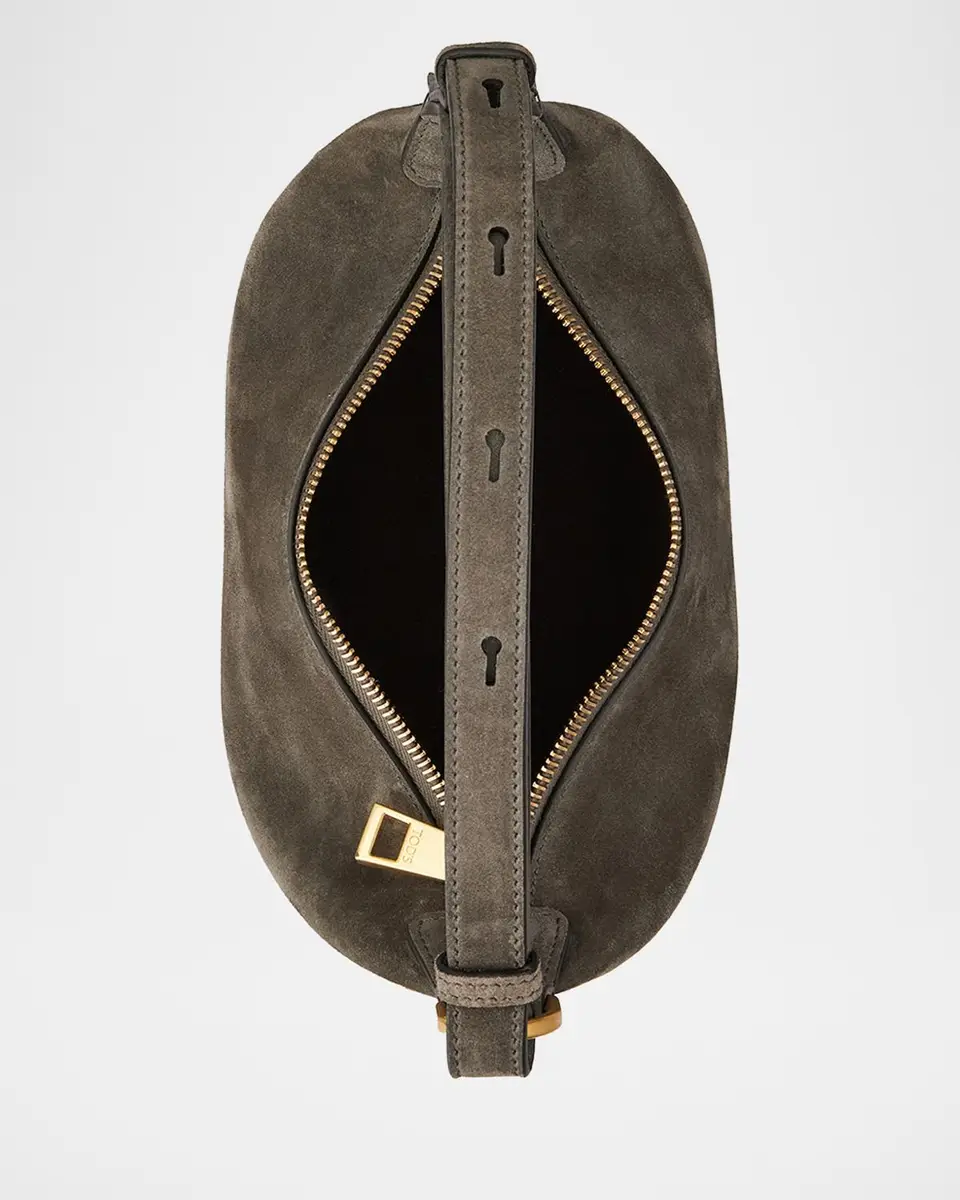 Tod's Studded Suede Hobo Bag | Thumbnail 3 Tod's Studded Suede Hobo Bag | Thumbnail 3