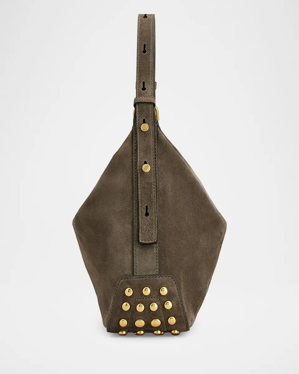 Tod's Studded Suede Hobo Bag | Thumbnail 5 Tod's Studded Suede Hobo Bag | Thumbnail 5