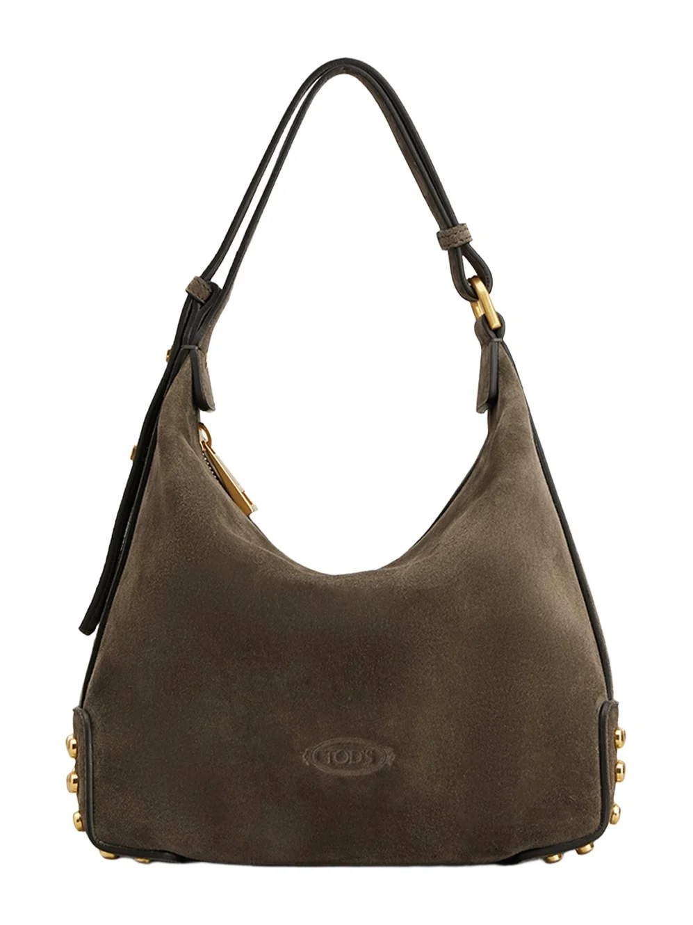 Tod's Studded Suede Hobo Bag