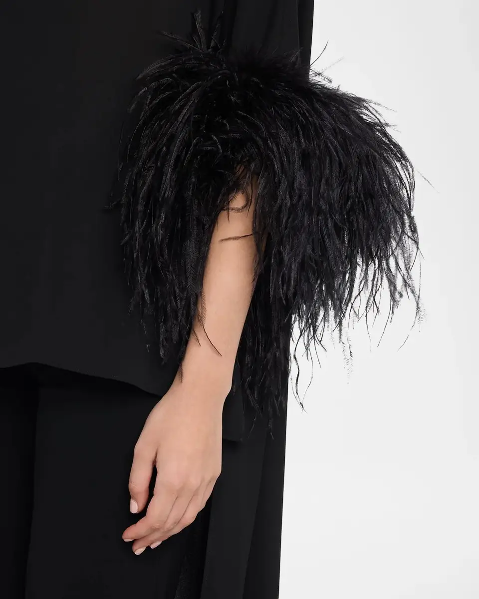 Lapointe Fringed High-Low Top | Thumbnail 5 Lapointe Fringed High-Low Top | Thumbnail 5