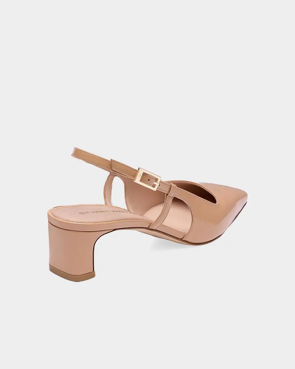 Stuart Weitzman 40mm Baby Babette Patent Leather Pumps | Thumbnail 2 Stuart Weitzman 40mm Baby Babette Patent Leather Pumps | Thumbnail 2