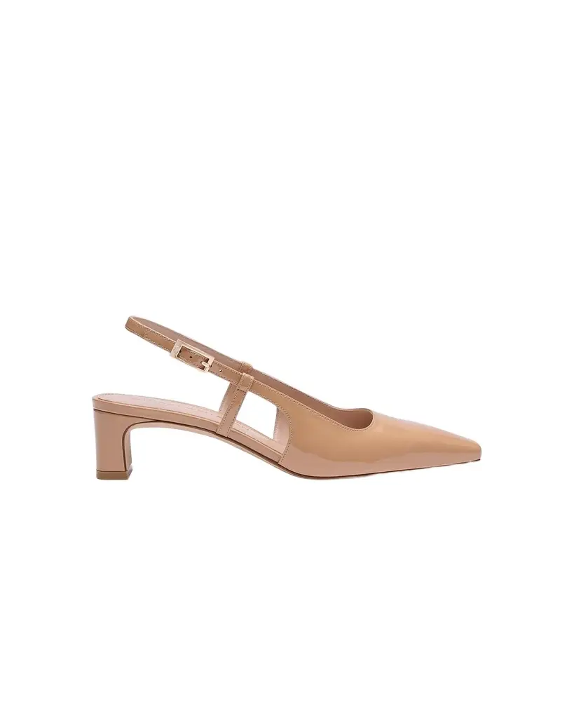Stuart Weitzman 40mm Baby Babette Patent Leather Pumps