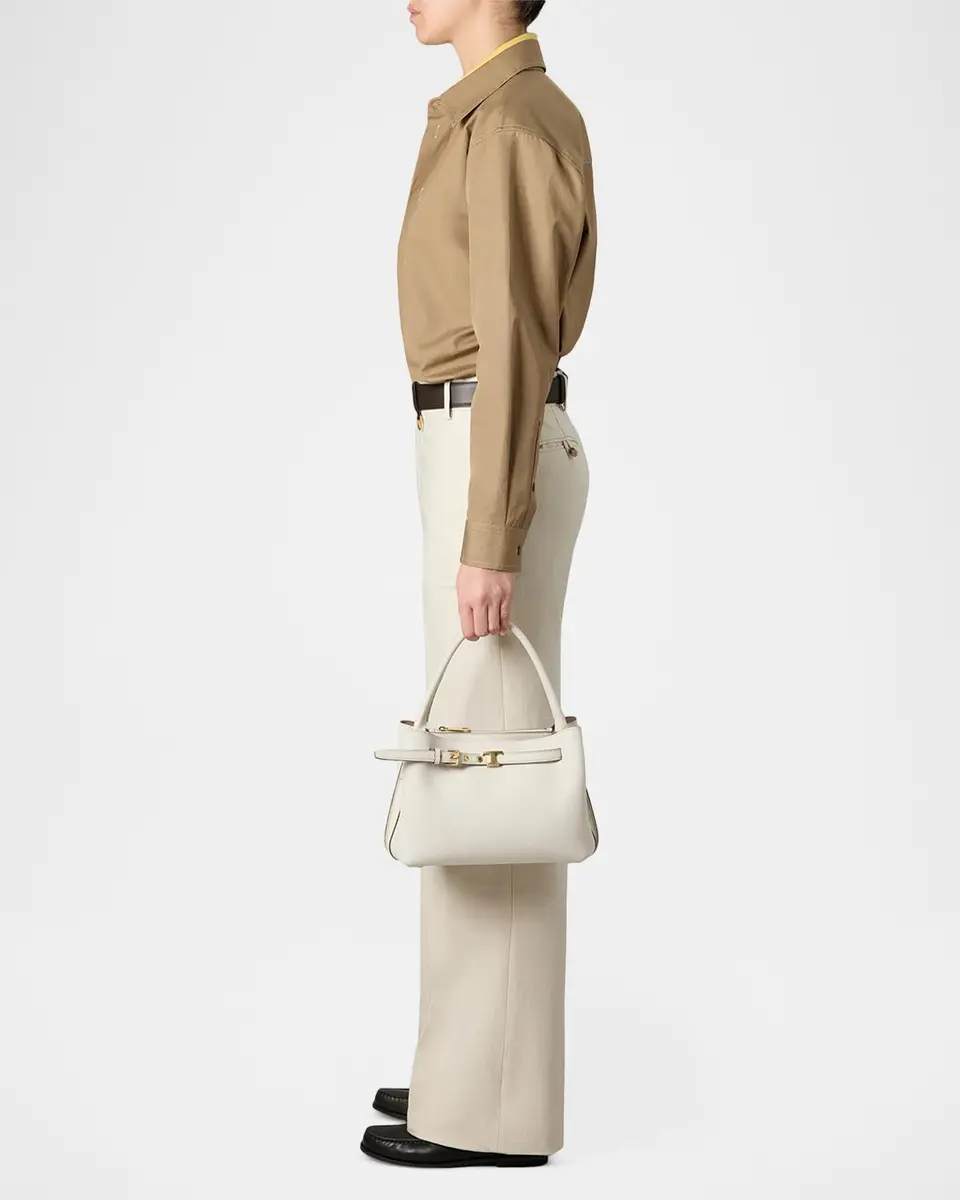 Tod's Tim T Timeless Belted Leather Top-Handle Bag | Thumbnail 5