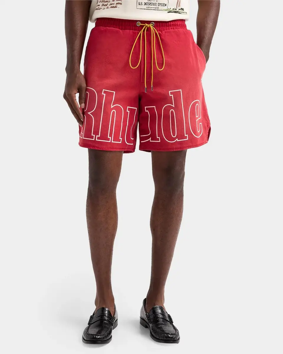 Rhude Men's Washed Logo Track Shorts | Thumbnail 5 Rhude Men's Washed Logo Track Shorts | Thumbnail 5