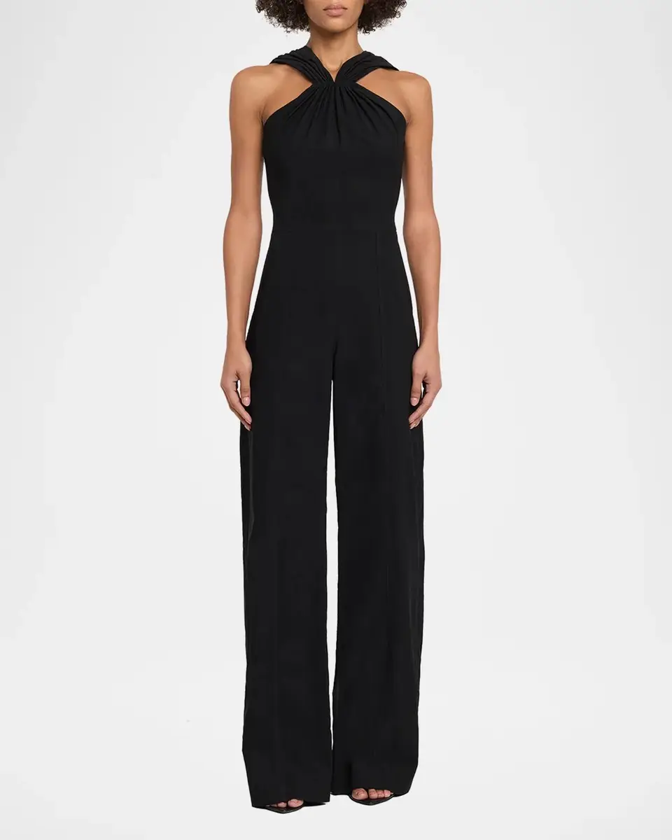 A.L.C. Elouise V-Neck Straight-Leg Jumpsuit | Thumbnail 2
