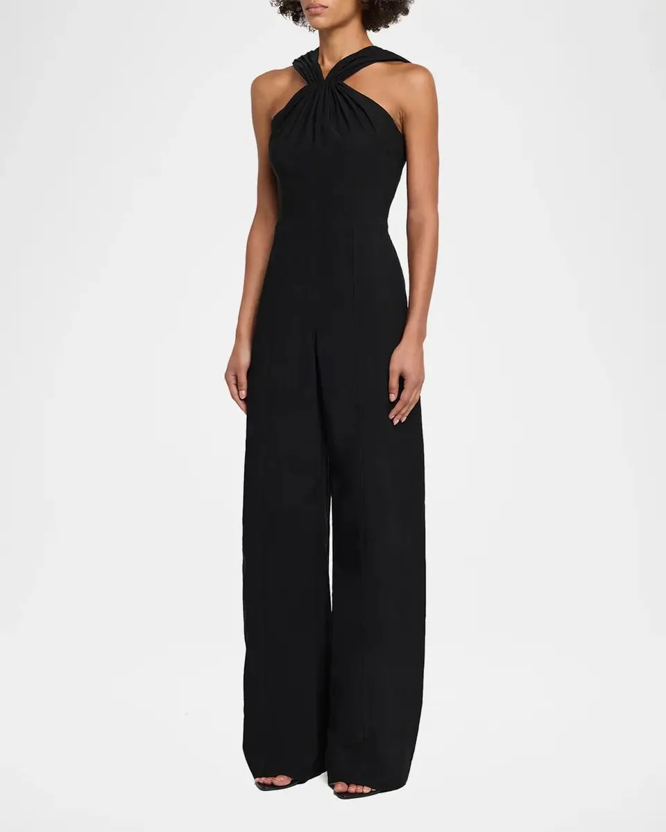 A.L.C. Elouise V-Neck Straight-Leg Jumpsuit | Thumbnail 4