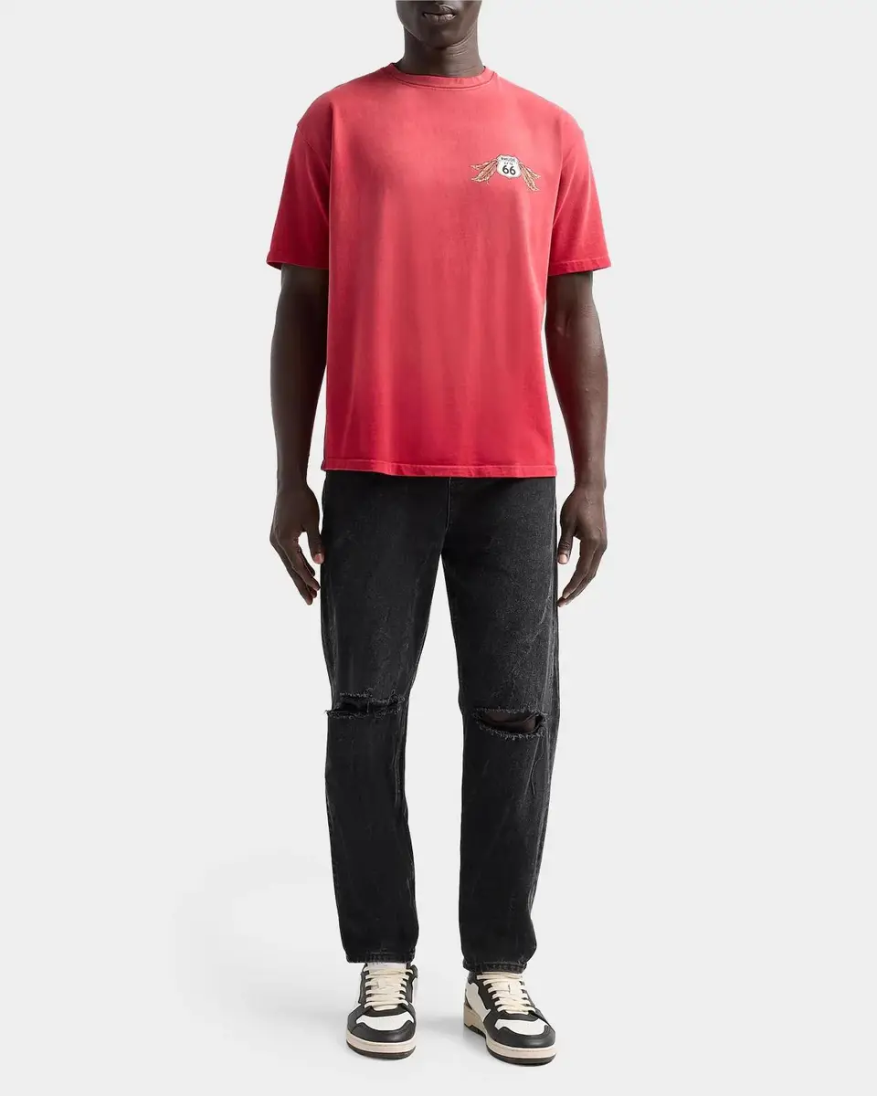 Rhude Oklahoma 66 Cotton T-Shirt | Thumbnail 2 Rhude Oklahoma 66 Cotton T-Shirt | Thumbnail 2
