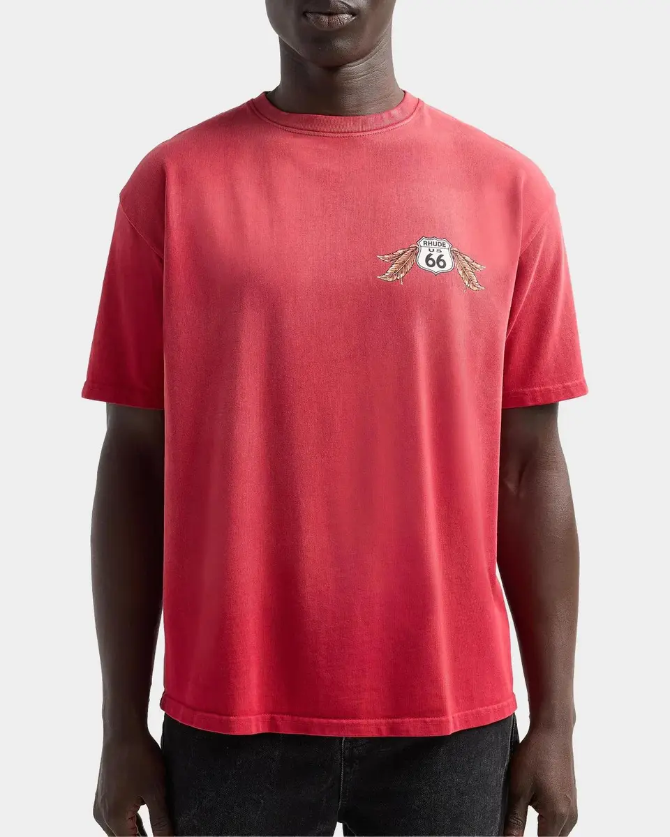 Rhude Oklahoma 66 Cotton T-Shirt | Thumbnail 4 Rhude Oklahoma 66 Cotton T-Shirt | Thumbnail 4