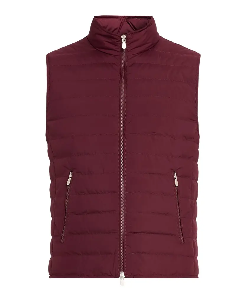 Brunello Cucinelli Men's Lightweight Techno Padded Down Vest