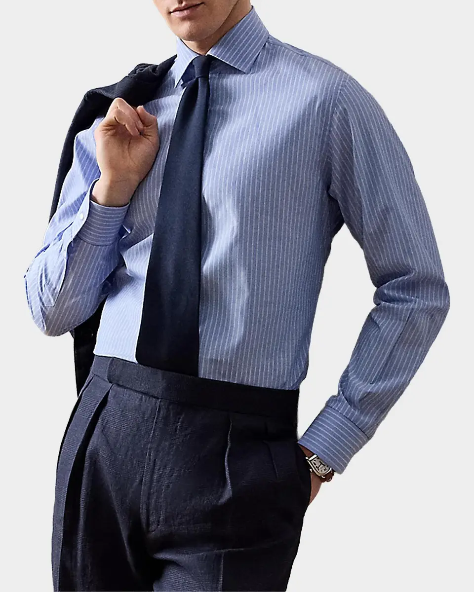 Ralph Lauren Purple Label Men's Striped Shirt | Thumbnail 6 Ralph Lauren Purple Label Men's Striped Shirt | Thumbnail 6