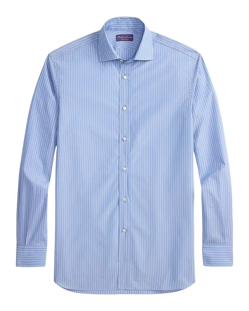 Ralph Lauren Men's Cotton Pinstripe Sport Shirt | Image 1 Ralph Lauren Men's Cotton Pinstripe Sport Shirt | Image 1