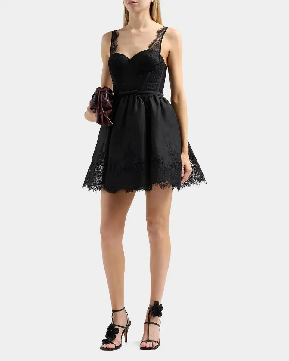 Zimmermann Valiant Lace-Trim Mini Dress | Thumbnail 4 Zimmermann Valiant Lace-Trim Mini Dress | Thumbnail 4
