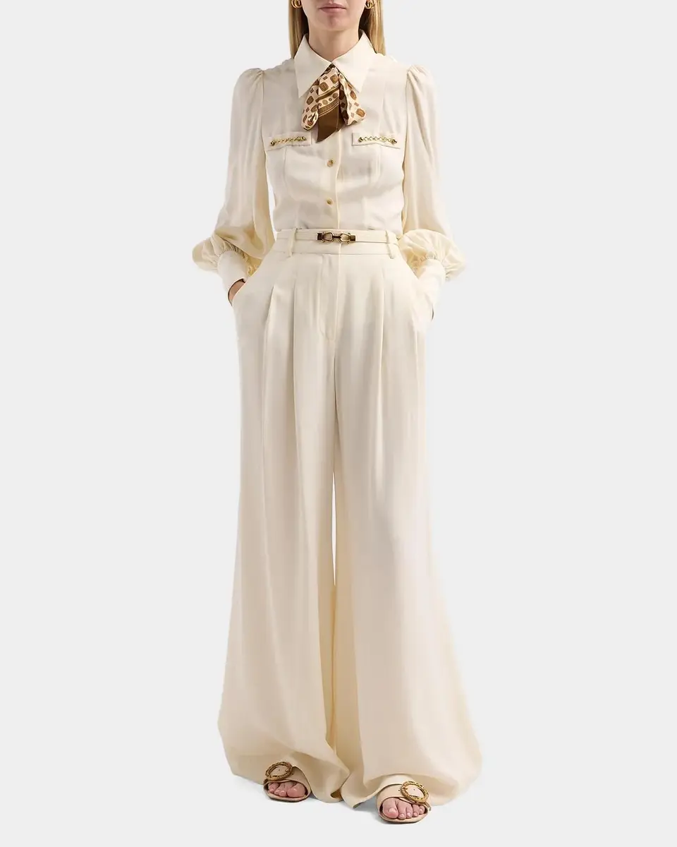 Zimmermann Belted Wide Leg Pants | Thumbnail 2 Zimmermann Belted Wide Leg Pants | Thumbnail 2