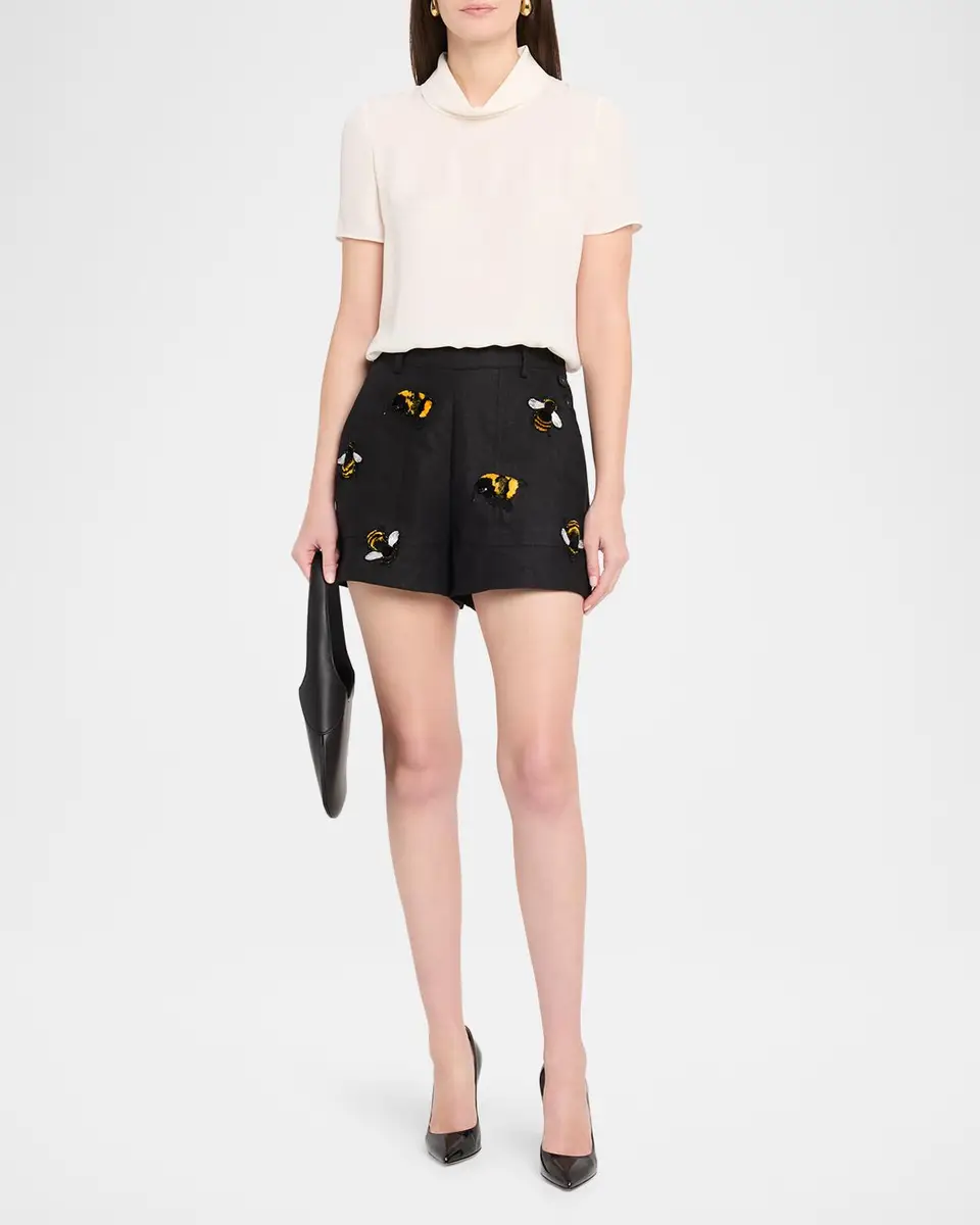 Libertine Buzz Off Linen Sailor Shorts | Thumbnail 2 Libertine Buzz Off Linen Sailor Shorts | Thumbnail 2