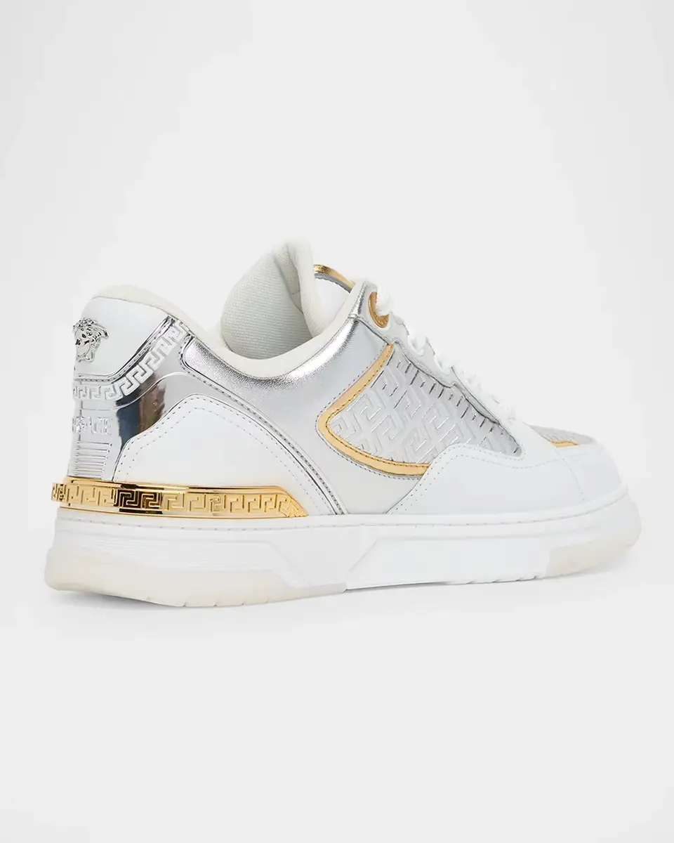 Versace Laminated Leather Sneakers | Thumbnail 2