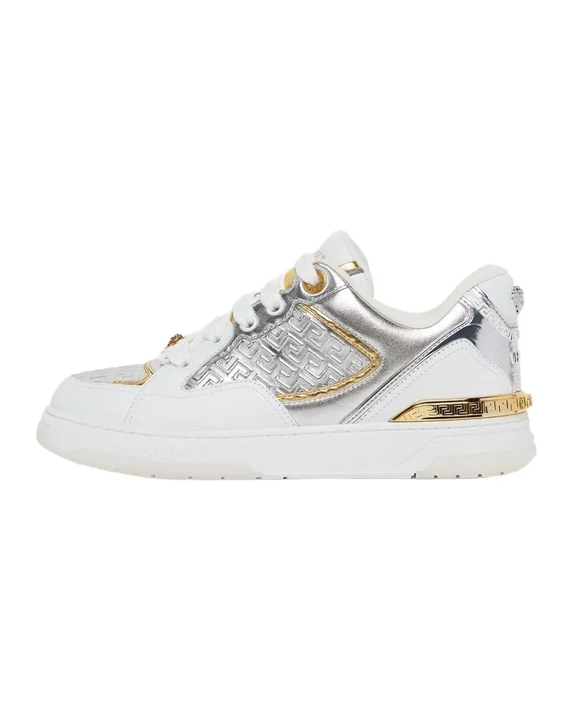 Versace Laminated Leather Sneakers | Image 1 Versace Laminated Leather Sneakers | Image 1