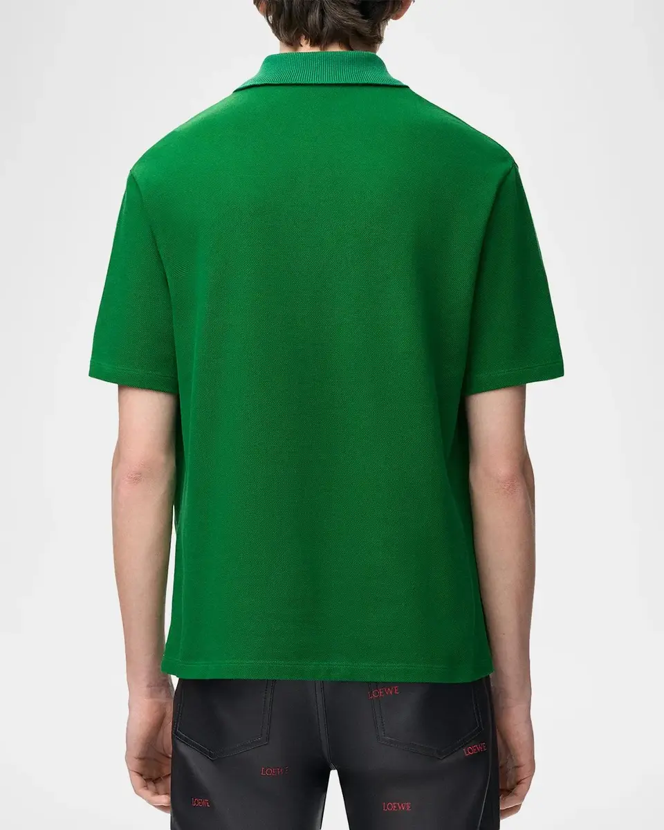 Loewe Men's Cotton Pique Polo Shirt | Thumbnail 3 Loewe Men's Cotton Pique Polo Shirt | Thumbnail 3