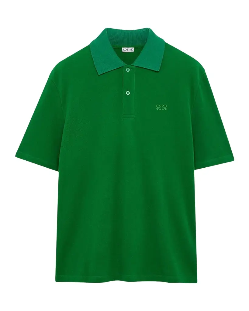Loewe Men's Cotton Pique Polo Shirt | Image 1 Loewe Men's Cotton Pique Polo Shirt | Image 1