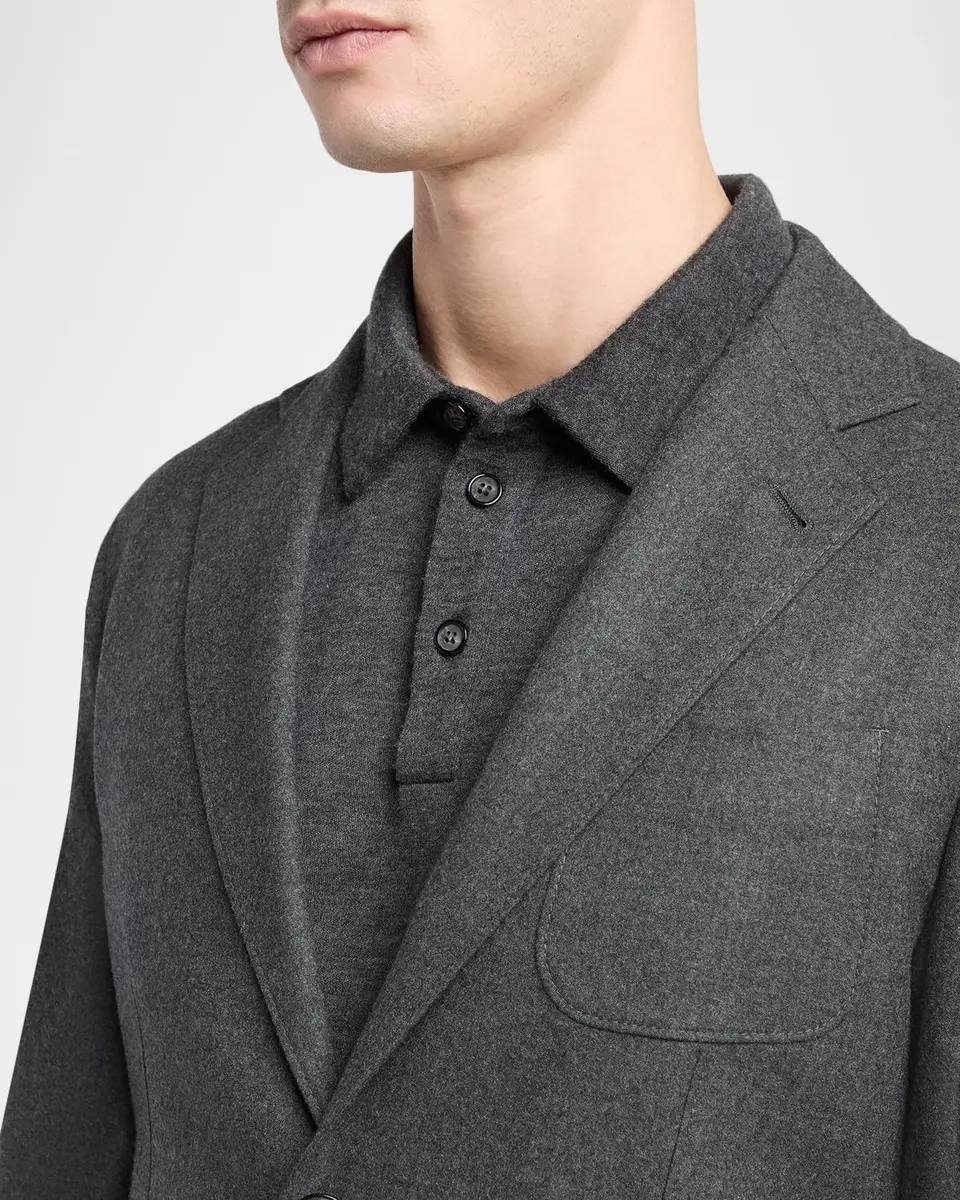 Giorgio Armani Men's Upton Cashmere-Stretch Blazer | Thumbnail 5