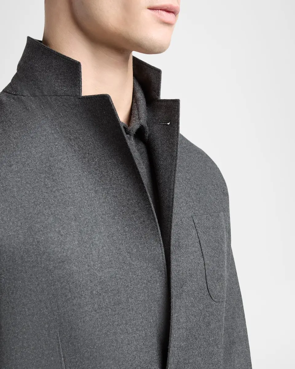 Giorgio Armani Men's Upton Cashmere-Stretch Blazer | Thumbnail 7