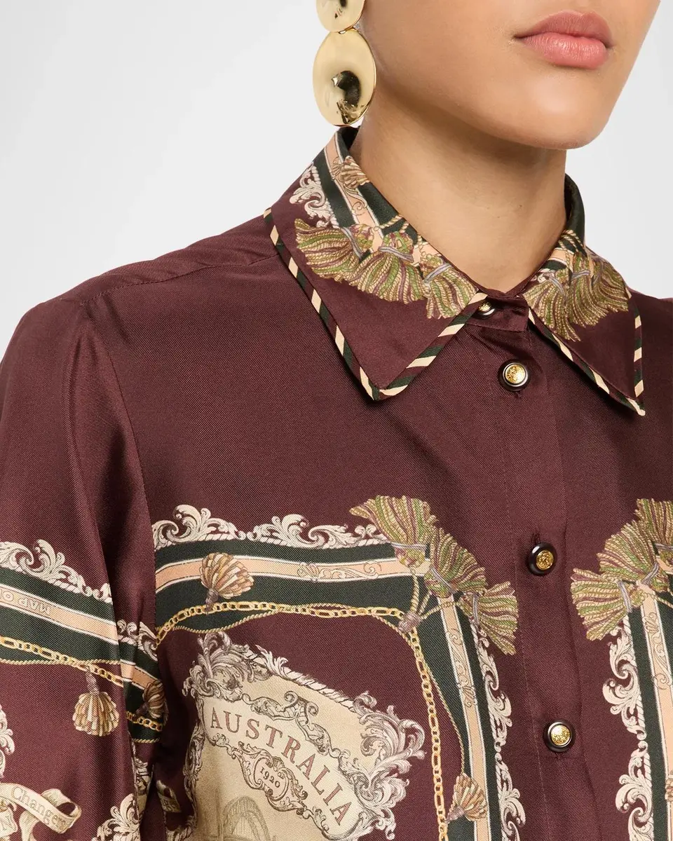 Zimmermann Valiant Silk Twill Shirt | Thumbnail 5