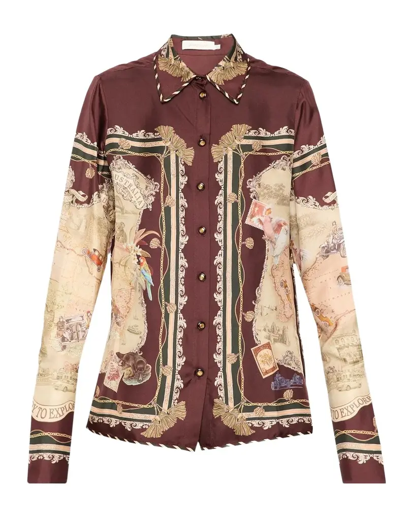 Zimmermann Valiant Silk Twill Shirt | Image 1 Zimmermann Valiant Silk Twill Shirt | Image 1