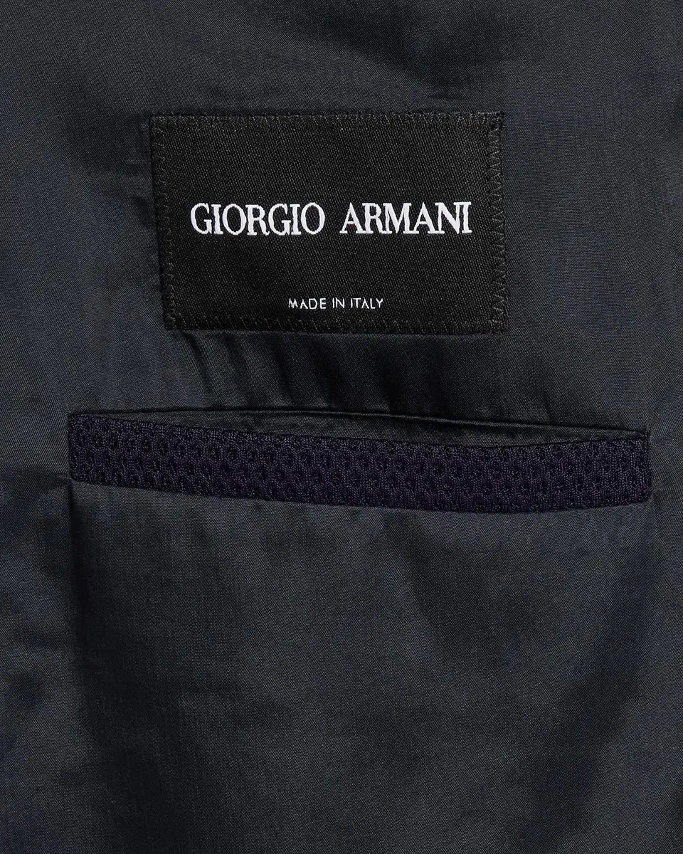 Giorgio Armani Men's Rice Stitch Two-Button Jacket | Thumbnail 6 Giorgio Armani Men's Rice Stitch Two-Button Jacket | Thumbnail 6