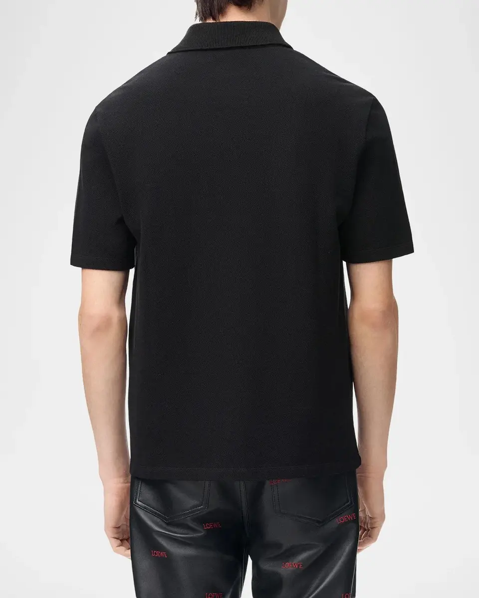 Loewe Men's Cotton Pique Polo Shirt | Thumbnail 3 Loewe Men's Cotton Pique Polo Shirt | Thumbnail 3