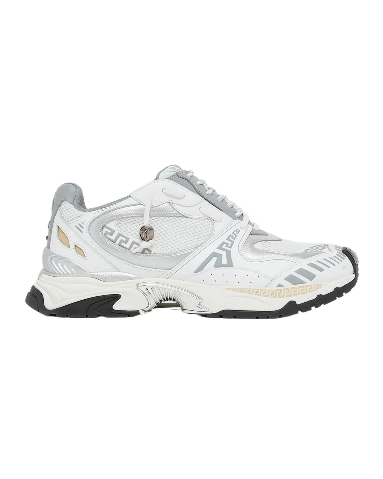 Men's La Greca Leather & Mesh Low-Top Sneakers