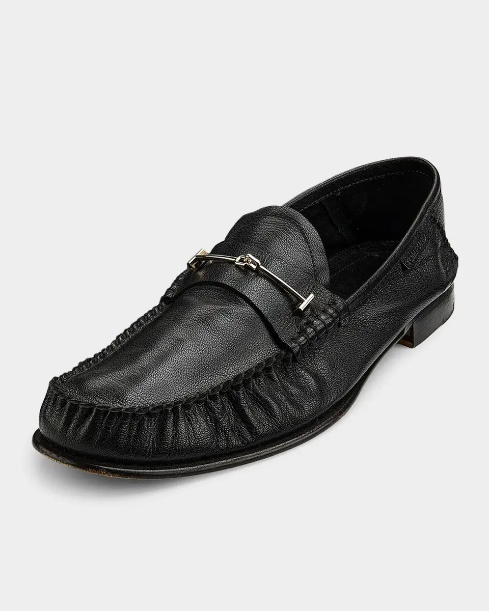 Tom Ford Men's Double T Hardware Leather Loafers | Thumbnail 5 Tom Ford Men's Double T Hardware Leather Loafers | Thumbnail 5