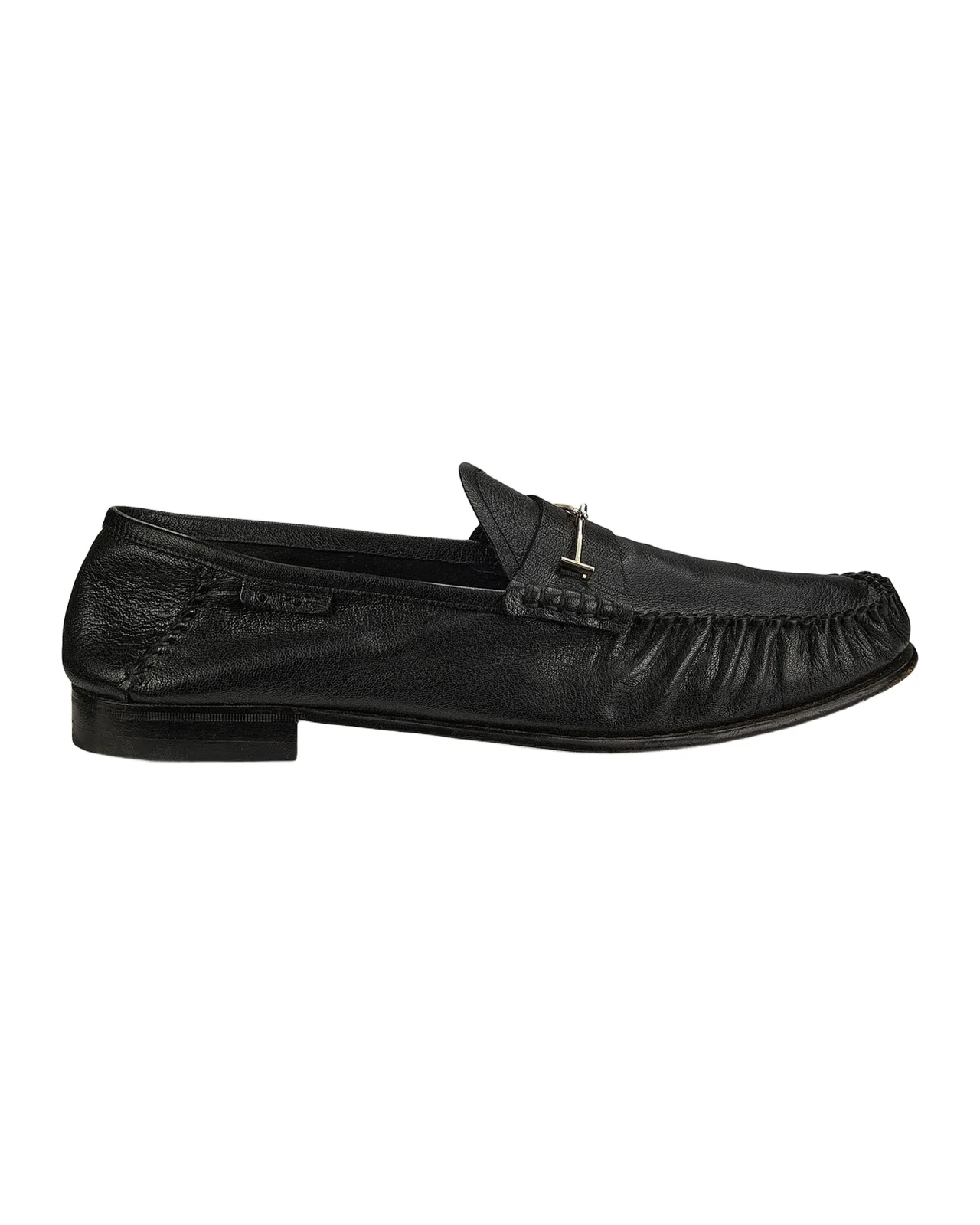 Tom Ford Men's Double T Hardware Leather Loafers