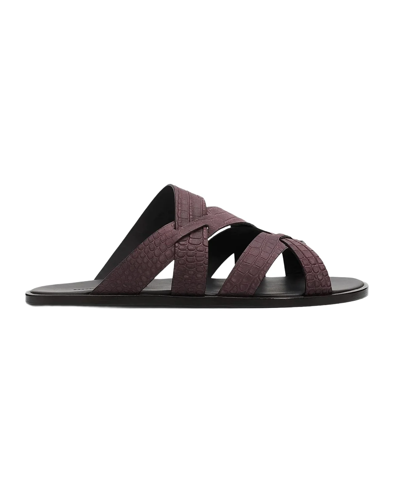 Manolo Blahnik Men's Marvin Leather Sandals