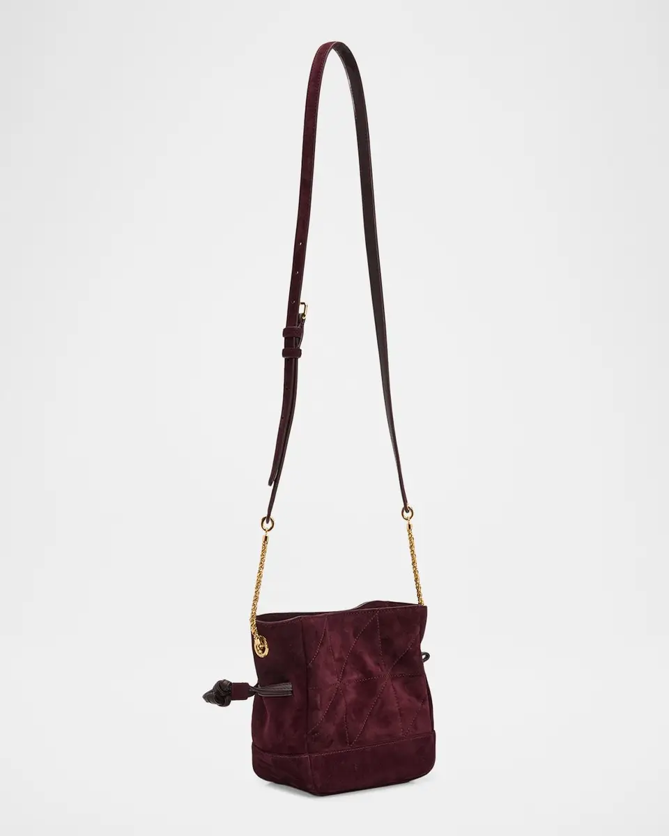 Saint Laurent Jamie Mini YSL Quilted Suede Crossbody Bag | Thumbnail 3 Saint Laurent Jamie Mini YSL Quilted Suede Crossbody Bag | Thumbnail 3