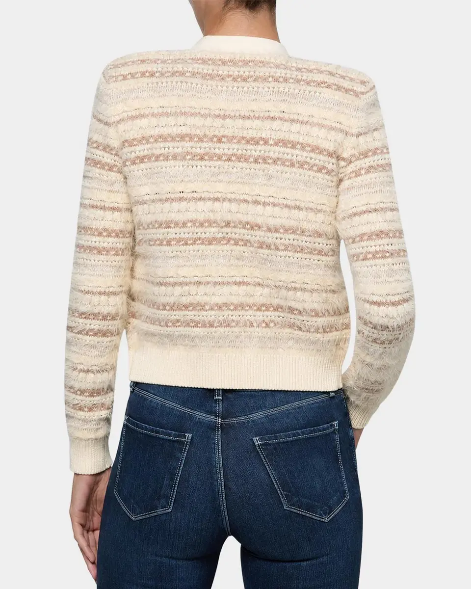 L'Agence Ariadne Mixed Stripe Cardigan | Thumbnail 3