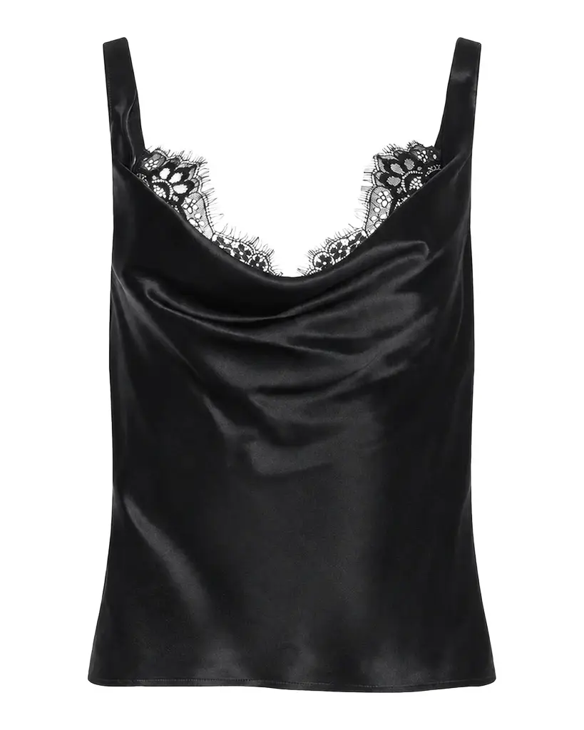 L'Agence Evadne Silk Lace Camisole