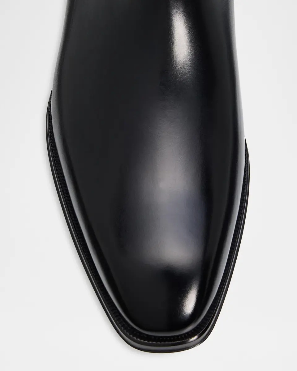Tom Ford Men's Elkan Burnished Leather Zipped Ankle Boots | Thumbnail 6 Tom Ford Men's Elkan Burnished Leather Zipped Ankle Boots | Thumbnail 6