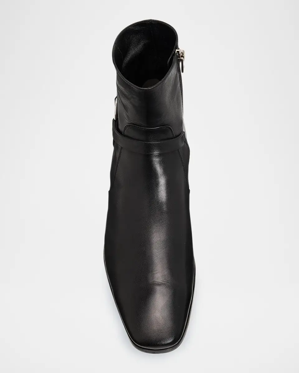Tom Ford Men's Leather Zipped Ankle Boots | Thumbnail 6 Tom Ford Men's Leather Zipped Ankle Boots | Thumbnail 6