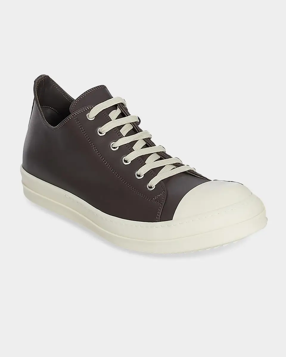 DRKSHDW RICK OWENS Men's Leather Low-Top Sneakers | Thumbnail 4 DRKSHDW RICK OWENS Men's Leather Low-Top Sneakers | Thumbnail 4