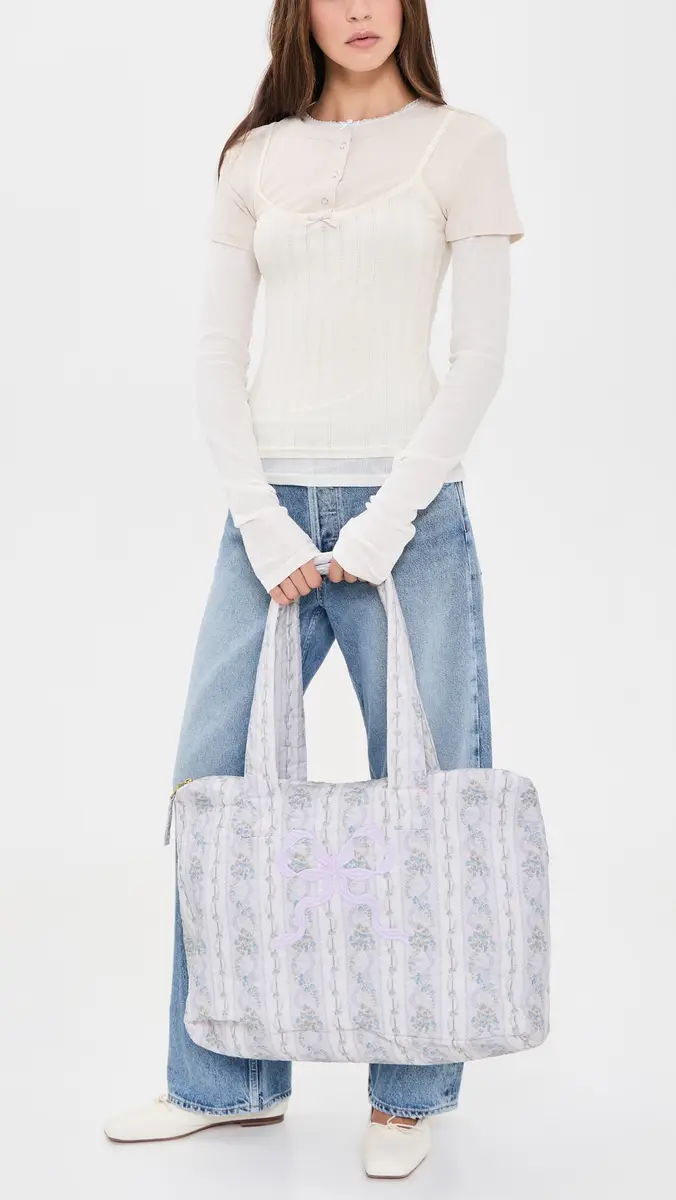LoveShackFancy Aja Tote Bag | Thumbnail 3