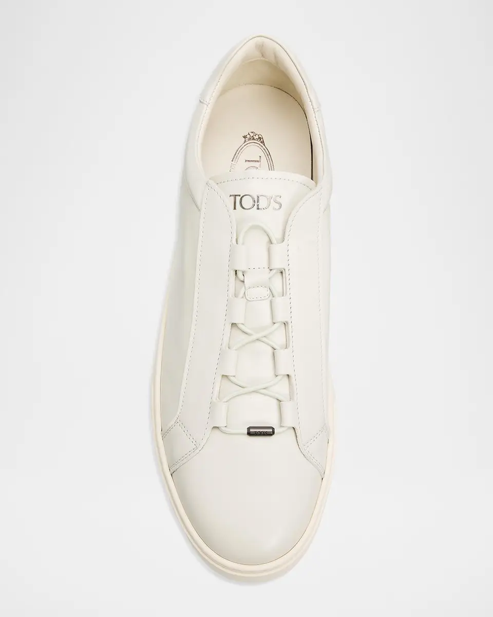 Tod's Men's Sportivo Elastic Drawstring Leather Sneakers | Thumbnail 6 Tod's Men's Sportivo Elastic Drawstring Leather Sneakers | Thumbnail 6